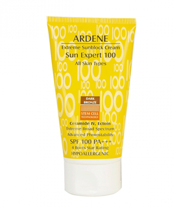 کرم ضدآفتاب SPF100 برنزه تیره آردن 50 گرم