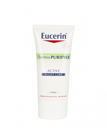 کرم مرطوب کننده شب اوسرین Eucerin مدل Dermo Purifyer Active حجم 50 میلی لیتر