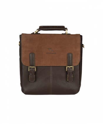 کیف اداری چرم طبیعی چرم مشهدMashhad leather مدل A5550– قهوه ای