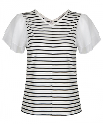 تیشرت یقه هفت زنانه جین وست Jeanswest