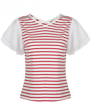 تیشرت یقه هفت زنانه جین وست Jeanswest