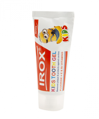 خمیردندان ژله ای کودک ایروکس Irox با طعم موز 80 گرم