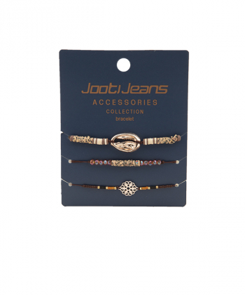 دستبند زنانه مهره و کریستال جوتی جینز Jooti Jeans