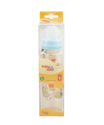 شیشه شیر پیرکس فندقی بی بی لند Baby Land مدل 471 حجم 240 میلی لیتر