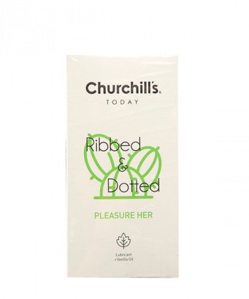 کاندوم خاردار حاوی ماده روان کننده چرچیلز Churchills مدل Pleasure Her بسته 12 عددی