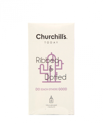 کاندوم خاردار با ژل روان کننده مضاعف چرچیلز Churchills مدل Do Good بسته 12 عددی