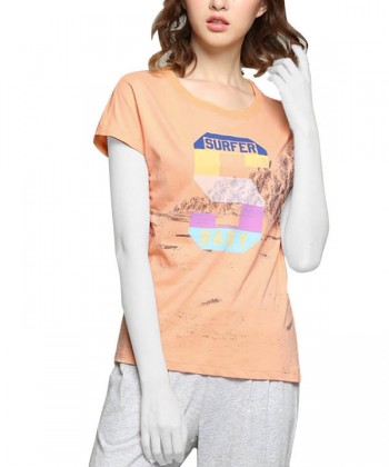تیشرت طرح دار زنانه جین وست Jeanswest