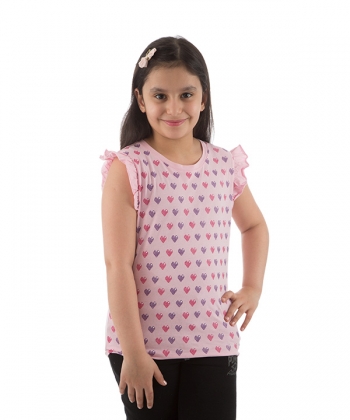 تیشرت دخترانه نخی جین وست Jeanswest