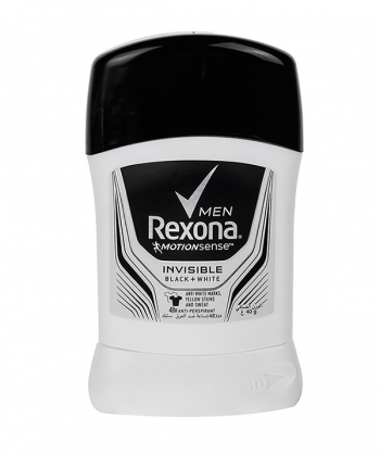 استیک ضد تعریق مردانه رکسونا Rexona مدل Invisible Black + White وزن 40 گرم