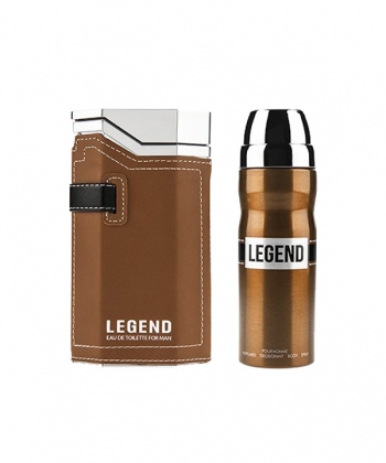 ست ادوتویلت و اسپری مردانه امپر مدل Legend حجم 100 میلی لیتر