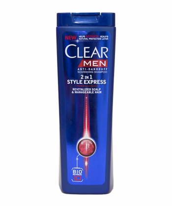 شامپو ضد شوره مردانه کلیر Clear مدل  2 In 1 Style Express حجم 400 میلی لیتر