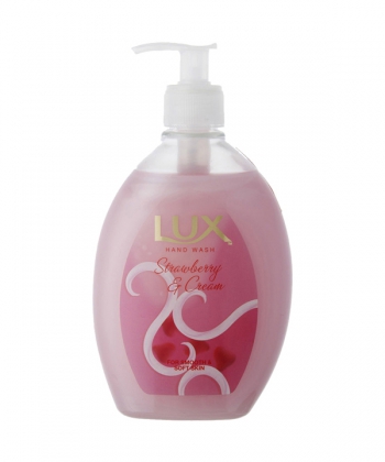 مایع دستشویی لوکس Lux مدل Strawberry and Cream حجم 500 میلی لیتر