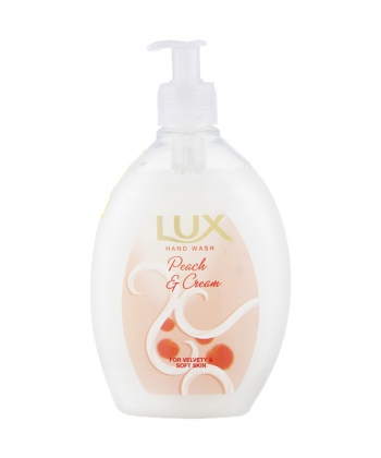 مایع دستشویی لوکس Lux مدل Peach and Cream حجم 500 میلی لیتر