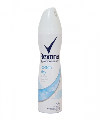 اسپری ضد تعریق زنانه رکسونا Rexona مدل Cotton Dry حجم 150 میلی لیتر
