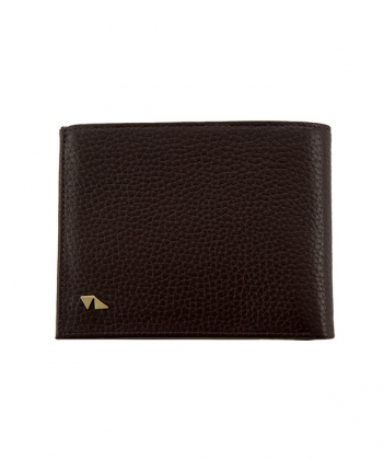 کیف پول چرم مردانه قهوه ای چرم مشهد Mashhad Leather مدل D0242