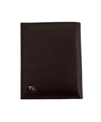 کیف پول مردانه قهوه ای چرم مشهد Mashhad leather مدل D5506