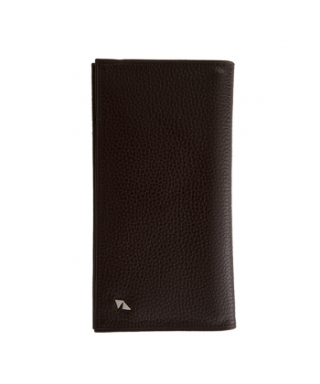 کیف پول چرم مردانه قهوه ای چرم مشهدMashhad leather مدل D0241