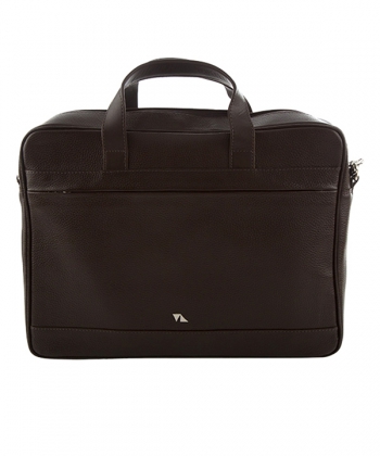 کیف اداری چرم طبیعی چرم مشهدMashhad leather مدل A0580 - قهوه ای