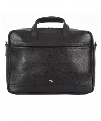 کیف اداری چرم طبیعی چرم مشهدMashhad leather مدل A0580 - مشکی