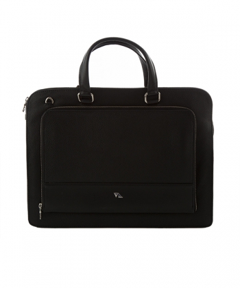 کیف اداری چرم طبیعی چرم مشهدMashhad leather مدل A0581 – مشکی