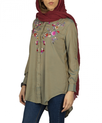مانتو گلدار جوتی جینز Jooti Jeans