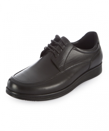 کفش راحتی چرم مردانه مشکی چرم مشهدMashhad leather مدل J5975