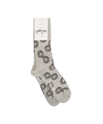 جوراب زنانه ساق بلند هپی ساکس Happy Socks طرح بی نهایت