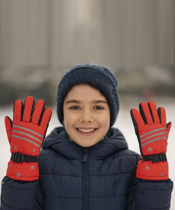دستكش برف بچگانه بالون كد GL23